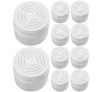 Générique Boîtes de Désodorisant avec Couvercle Ajouré en Plastique Blanc Lot de 10 150ml Portable et Longue Durée, pour Armoire et Voiture