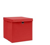 Générique Boîtes de Rangement avec couvercles 4 pcs 28x28x28 cm Rouge,Maison & Jardin, Produits ménagers, Rangement & Organisation, Chariots de Rangement, Rouge (Poids 2.2KG)