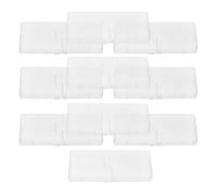 Générique Boîtes de Rangement pour Brossettes Interdentaires en Plastique Rectangulaires, Lot de 10, Structure à Couvercle Rabattable, Usage Maison et Salle de Bain