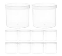 Générique Boîtes Rondes en Plastique 10 Pièces pour Rangement Sécurisé de Bijoux et Pièces, Usage Polyvalent en Voyage et Divers Environnements