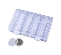 Générique Boîtier À Pièces,Étui de Collection pour Pièces de 27 mm | Organisateur De Protection avec Joint Étanche pour Musée Maison Salon Chambre Enchères