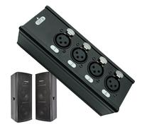 Générique Boîtier Audio Sur Ethernet - d'Aluminium Haute Vitesse Accessoires pour Ordinateurs,4 Canaux Connecteur RJ45 | Pour Scène Projecteur Ordinateur Portable Tablette Téléphone Salle De