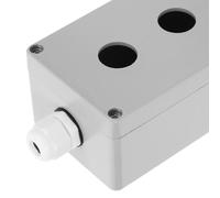 Générique Boîtier de Commande Bouton-poussoir Métal Robuste Boîtier de Protection Étanche pour Arrêt Urgence Installation Facile Design Élégant pour Contrôle Industriel et Extérieur