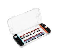 Générique Boîtier de Protection Transparent et résistant aux Chocs Console pour Switch 2, étui de Rangement Rigide avec Couvercle et emplacements intégrés pour Cartes de Jeu