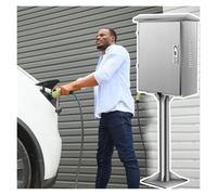 Générique Boîtier de Recharge Universel pour véhicules électriques, Support autoportant résistant aux intempéries pour parkings extérieurs et Appartements