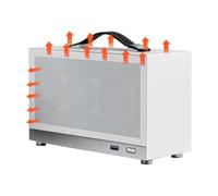 Générique Boîtier d'ordinateur Mini ITX ITX MINI Petite valise en aluminium