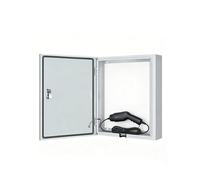 Générique Boîtier électrique extérieur ventilé arrière, Armoire de Protection de Chargeur avec Capot Anti-Pluie, for Station de Recharge de véhicule électrique(1mm,40x50x25cm)