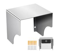 Générique Boîtier Étanche Anti-éclaboussures en Acier Inoxydable 125 Mm pour Sonnette, Cache Protection Extérieure pour Contrôle D’accès et Borne de Recharge, Housse Robuste Résistante