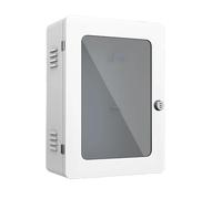 Générique Boîtier verrouillable pour borne de Recharge de véhicule électrique, Protection pour Chargeur Mural avec Coins arrondis, Compatible avec 95% des bornes de Recharge, Design Blanc Durable, id