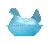 Générique Bol À Bonbons Avec Couvercle,Dessert Décoratif En Forme De Poule De Stockage - Coupe à Snacks en Verre | pour Maison Cuisine Salon Salle à Manger Bureau Comptoir Snacks Fruits Confiseries