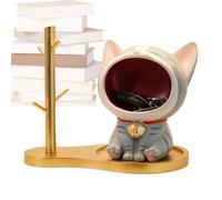 Générique Bol à Bonbons Chat,Statue Chat Debout Sculpture Figurine | Bol Décoratif à Clés - Décor d'Intérieur pour Entrée Salon Chambre Commode et Confiserie