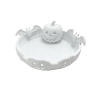 Générique Bol À Bonbons D'Automne Plat de Service Réutilisable Festif Drôle | Porte-Bonbons Halloween Bol À Snacks Pour Biscuits Chocolat Dessert Fête Maison Cuisine Salon Bureau Blanc