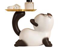 Générique Bol à Bonbons,Sculpture Chat avec Plateau de Rangement | Coupelle à Clés en Résine - pour Bonbons Décoration d'Intérieur Entrée Table Étagère