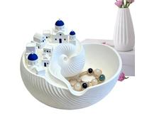 Générique Bol à clés décoratif | Décoration De Table Coquillage Imprimée En 3D,Plateau De Rangement À Bijoux | Pour Hommes Collectionneurs Chambre Salon Bureau Salle De Bain Chevet Entrée Appartement