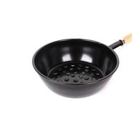 Générique Bol à feu de démarrage Rapide Charbon de Bois avec Acier Haute | Acier haute température avec poignée en bois résistante tartre pour une manipulation sûre pendant la cuisine en