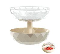Générique Bol À Fruits À Plusieurs Niveaux, 8.07x8.07x7.09 Pouces, 2 Niveaux Amovibles, Plat De Pour Table D'accueil, Serveur De Bonbons Avec Couvercle Et Conception D'accès Facile, Pour Un Cinéma De