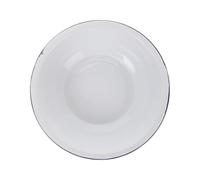 Générique Bol à Mélanger Émaillé Blanc Grosse Capacité Construction Épaisse et Robuste, Bassine Polyvalente Rétro Élégante Cuisine et Usage Domestique