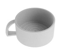 Générique Bol à Mousse de Rasage Homme 3d Blanc avec Large Ouverture et Poignée Ergonomique, Bol à Raser en Plastique pour Soins Barbe, Accessoire de Toilettage Pratique pour Maison