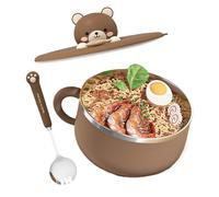 Générique Bol à Nouilles | Isolation thermique en cuisine | Ensemble Bol à Nouilles avec Couvercle,Pour Pâtes, Soupe, Cuisine, Chambre Étudiante, Appartement, Salle à Manger, Adultes