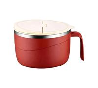 Générique Bol À Pâtes - Avec Couvercle Et Poignée Grand Mug 1200 Ml,Bols Snack avec Intérieur,Pour Nouilles Pâtes Flocons D'Avoine Cuisine Dortoir Bureau