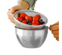 Générique Bol à Salade avec Passoire,Set de Lavage et Mixage avec Poignée | Bols 400 ml avec Passoire,Pour Cuisine de Ferme, Salle à Manger, Jardin, BBQ, Fêtes, Préparation de