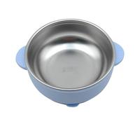 Générique Bol Bébé Nourriture,Bol Enfant en Acier Inoxydable - Assiette Ventouse Acier Inoxydable Anti-Échaudage pour Voyage Maison Crèche