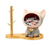 Générique Bol igurine Chat Statue Décorative Bureau - Bol Décoratif à Clés,Décoration Maison Salon Chambre Étagère à Bonbons