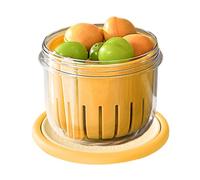 Générique Bol de Stockage pour Salade de Fruits | 650ml Contenant de salade de fraises à emporter - Tasse égouttoir pour baies avec conservation fraîche pour fête voyage randonnée pique-nique