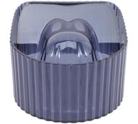 Générique Bol de Trempage pour Ongles en Acrylique Noir Transparent, Outil de Manucure Professionnel pour Salon et Domicile, Bol de Dissolvant Gel pour Retirer Vernis et Faux Ongles,