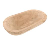 Générique Bol Décoratif en Bois Naturel 20 Cm pour Centre de Table Bol en Bois de Paulownia Multifonction pour Décoration Intérieure et Fabrication de Bougies Accessoire la Cuisine
