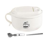 Générique Bol - Expérience améliorée des aliments chauds, ensemble avec couvercle et poignée, bol à soupe portable avec poignée | Cuiseur lavable au lave-vaisselle pour dortoir universitaire instant