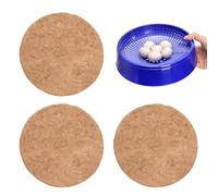 Générique Bol Nid Pigeon avec 3 Tapis Fibre Coco - Boîte Élevage Eclosion Oiseaux Plastique pour Caille Perroquet | Accessoire Cage Respirant pour Ponte Œufs Confort Petits Animaux Fournitures