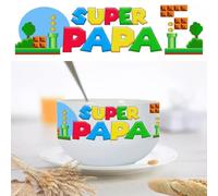 Générique Bol petit déjeuner pour papa façon super mario