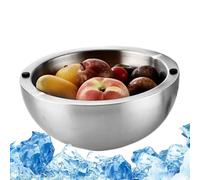 Générique Bol Rafraîchisseur,pour Salades Glacées - Plat Froid pour Fruits Poisson Crevettes Guacamole Sauces Buffet Événements