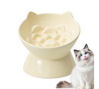 Générique Bol Surélevé pour Chat Écuelle en Céramique de Repas