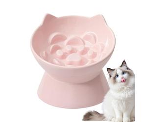 Générique Bol Surélevé pour Chat Écuelle en Céramique de Repas
