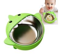 Générique Bols à Ventouse pour Bébé - Bols pour Jeunes avec Manchon en Silicone - Vaisselle Anti-Brûlure, Assiettes de Collation au Design de Requin pour Repas en Plein Air, Voyages, Utilisation