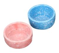 Générique Bols Alimentaires pour en Toute Sécurité en Céramique Lot de 2 Lisse et Design Compact pour Hamster et Petit Animal de Compagnie
