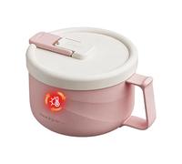 Générique Bols de soupe avec anses et couvercles,1100ml antibrûlure isolé qualité alimentaire,Bol pour nouilles instantanées et tasse soupe - Pour intérieur extérieur cuisine restaurant camping