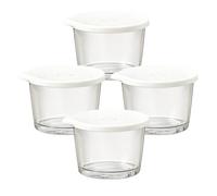 Générique Bols En Verre Avec Couvercles,4 Pièces Bocaux Hermétiques,Préparation De Repas Et Conservation Des Restes - Pour Préparation De Repas Collation Frigo Congélateur Déjeuner Salade Soupe