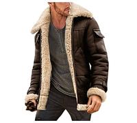 Générique Bomber en Cuir de Mouton Véritable pour Homme en Peau de Mouton Pilote Aviateur B3 Veste de Cockpit de Vol de La Seconde Guerre Mondiale - Veste en Cuir de Bombardier en Cuir WW2