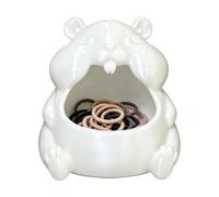 Générique Bonbonnière - 6,7 x 7 cm en forme de hamster, support organisateur, rangement de bijoux pour femme, entrée, table de chevet, vanité, bureau | Plateaux décoratifs pour la maison, présent