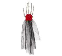 Générique Bone Circle - Punk-Claw Courtyard of the Skeleton Hand Claw, Hair Accessory Gothic Skull | Costume décoratif d'Halloween, coiffe troublante tenue de raison florale