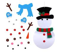 Générique Bonhomme De Neige en Feutre De Noël | Fournitures Complètes pour Tableau en Feutrine De Bonhomme De Neige | Kits DIY de Feutre Art Mural pour Noël - pour Décoration Murale