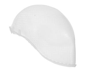 Générique Bonnet à Mèches en Silicone Blanc avec Design à Trous Croisés, Bonnet de Teinture Capillaire Extensible et Réutilisable pour Salon et Soins des Cheveux