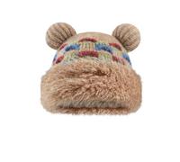 Générique Bonnet à Pompon Oreilles d'ourson Bonnet d'hiver tricoté Mignon Bonnet en Laine Chaud doublé Polaire