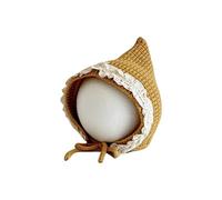 Générique Bonnet Cache Oreille Femme Elegant, Chapeau d'hiver Tendance en Laine tricoté Main pour Enfant bébé avec Coupe-Vent et Style Cornes Mignonnes
