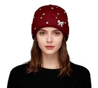 Générique Bonnet Cache Oreille Homme Hiver, Bonnet Femme léger en Maille perlée Tour de tête pour hivernale Confortable et élégant