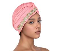 Générique Bonnet Chaud Femme, Chapeau Femme Élégant Turban Volants Écharpe Polyvalent Confortable