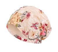 Générique Bonnet Chaud Homme, Bonnet Souple à Maille Rafraîchissante pour Femmes avec Imprimé Dentelle Florale pour Perte de Cheveux